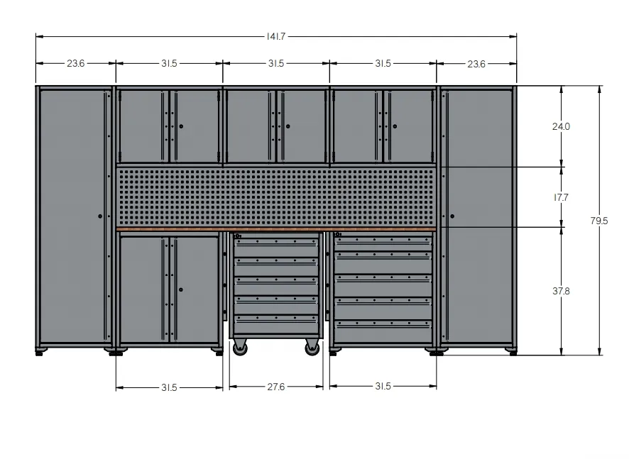 Custom na tool cabinet - Ayusin ang disenyo ayon sa mga pangangailangan ng customer