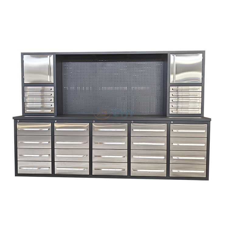 30 Drawer Stainless Steel Workbench