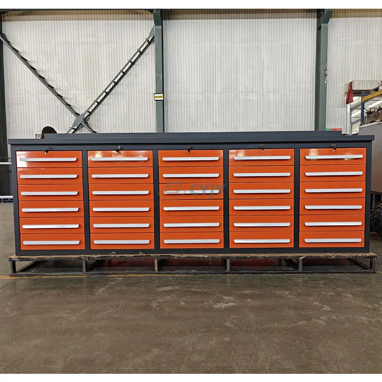 Orange 30 drawer workbench